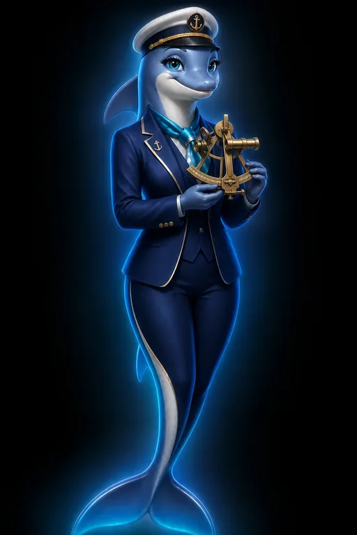 Panamá: Nautis, delfín orientador holográfico, flotando sobre el mapa de Panamá